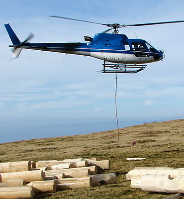 New York City Helicopter Log Lift